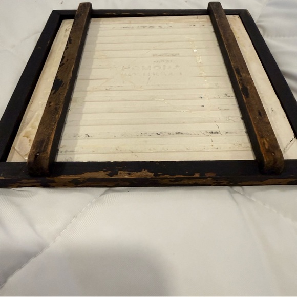 Vintage MCM Pomona Ceramic Tile Co. Abstract Fluid Art, Handmade Frame Trivet - Picture 5 of 6